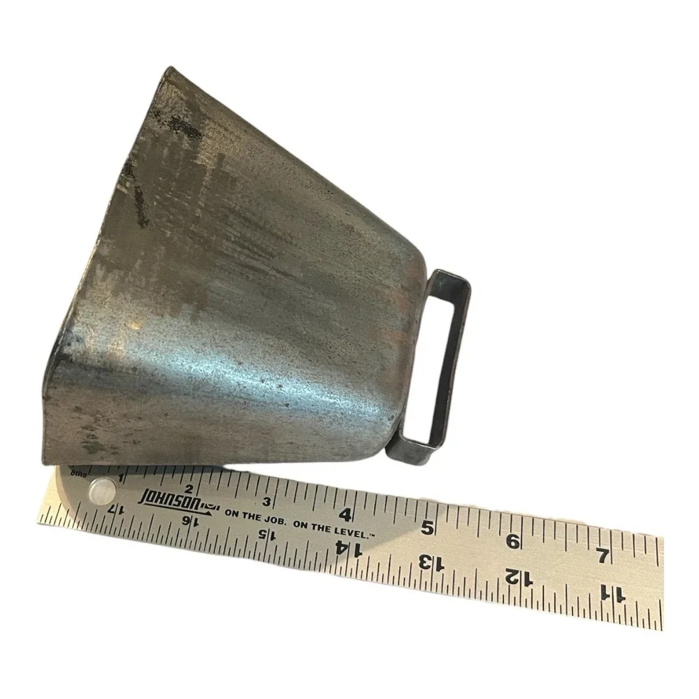 Vintage Rustic Metal Cow Bell With Aged Finish 5
